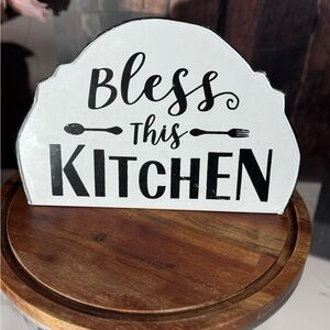 Hobby Lobby Black and White Kitchen Sign